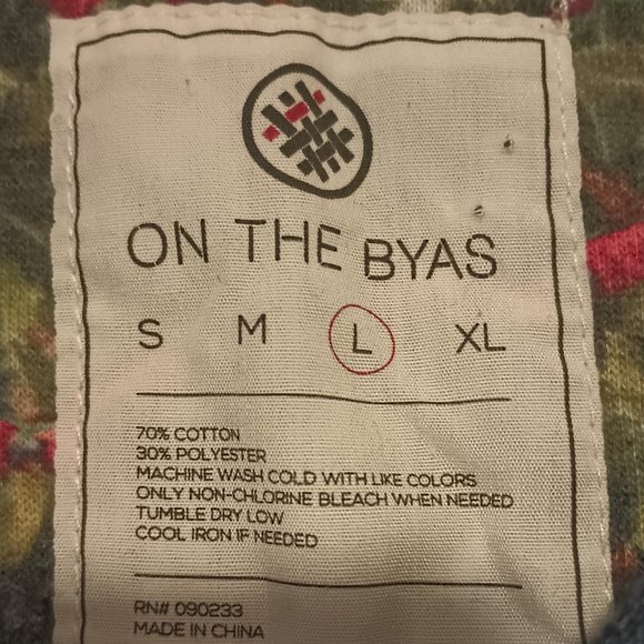 ON THE BYAS Blue/Rain forest Men's Sweater Large - Picture 3 of 6